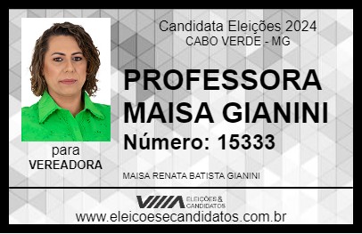 Candidato PROFESSORA MAISA GIANINI 2024 - CABO VERDE - Eleições