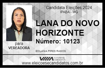 Candidato LANA DO NOVO HORIZONTE 2024 - IPABA - Eleições