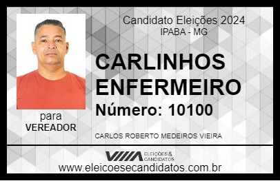 Candidato CARLINHOS ENFERMEIRO 2024 - IPABA - Eleições