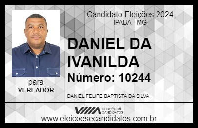 Candidato DANIEL DA IVANILDA 2024 - IPABA - Eleições