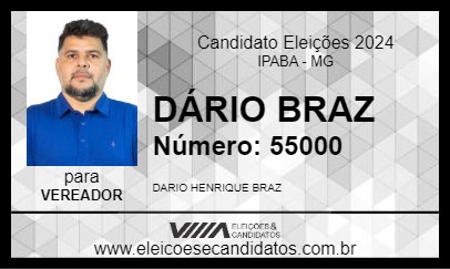 Candidato DÁRIO BRAZ 2024 - IPABA - Eleições