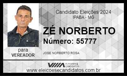 Candidato ZÉ NORBERTO 2024 - IPABA - Eleições