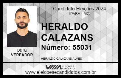 Candidato HERALDO CALAZANS 2024 - IPABA - Eleições