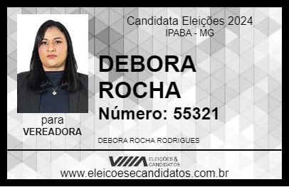 Candidato DEBORA ROCHA 2024 - IPABA - Eleições