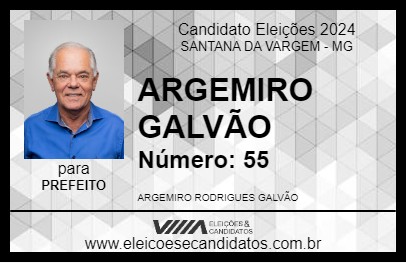 Candidato ARGEMIRO GALVÃO 2024 - SANTANA DA VARGEM - Eleições