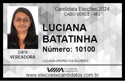 Candidato LUCIANA BATATINHA 2024 - CABO VERDE - Eleições