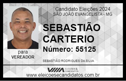 Candidato SEBASTIÃO CARTEIRO 2024 - SÃO JOÃO EVANGELISTA - Eleições