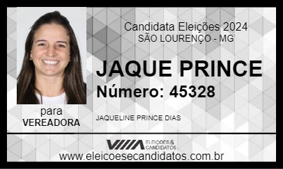 Candidato JAQUE PRINCE 2024 - SÃO LOURENÇO - Eleições