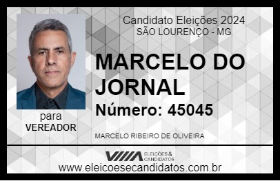 Candidato MARCELO DO JORNAL 2024 - SÃO LOURENÇO - Eleições