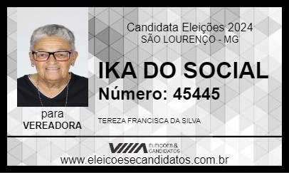 Candidato IKA DO SOCIAL 2024 - SÃO LOURENÇO - Eleições