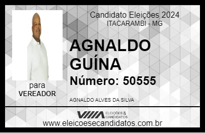 Candidato AGNALDO GUÍNA 2024 - ITACARAMBI - Eleições