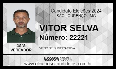 Candidato VITOR SELVA 2024 - SÃO LOURENÇO - Eleições