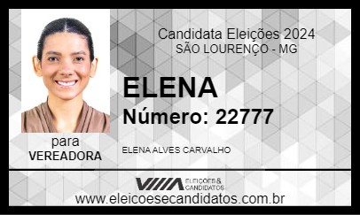 Candidato ELENA 2024 - SÃO LOURENÇO - Eleições