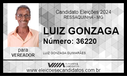 Candidato LUIZ GONZAGA 2024 - RESSAQUINHA - Eleições