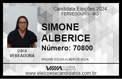 Candidato SIMONE ALBERICE 2024 - FERVEDOURO - Eleições