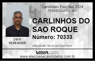 Candidato CARLINHOS DO SAO ROQUE 2024 - FERVEDOURO - Eleições