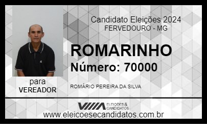 Candidato ROMARINHO 2024 - FERVEDOURO - Eleições