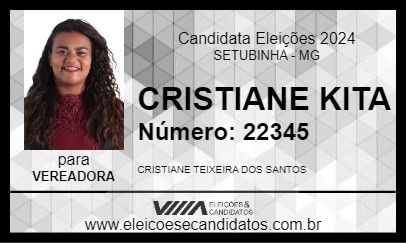 Candidato CRISTIANE KITA 2024 - SETUBINHA - Eleições