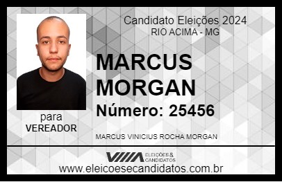 Candidato MARCUS MORGAN 2024 - RIO ACIMA - Eleições