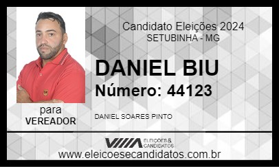 Candidato DANIEL BIU 2024 - SETUBINHA - Eleições