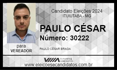 Candidato PAULO CÉSAR 2024 - ITUIUTABA - Eleições