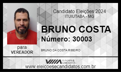 Candidato BRUNO COSTA 2024 - ITUIUTABA - Eleições