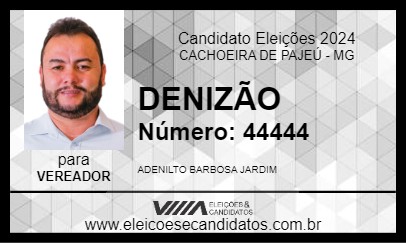 Candidato DENIZÃO 2024 - CACHOEIRA DE PAJEÚ - Eleições