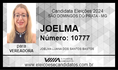 Candidato JOELMA 2024 - SÃO DOMINGOS DO PRATA - Eleições