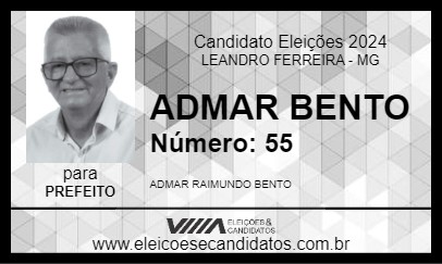 Candidato ADMAR BENTO 2024 - LEANDRO FERREIRA - Eleições