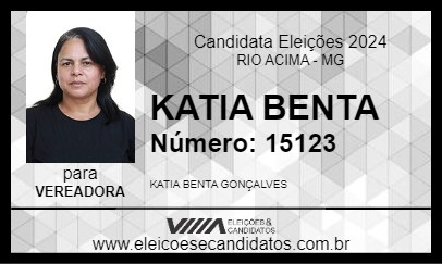 Candidato KATIA BENTA 2024 - RIO ACIMA - Eleições