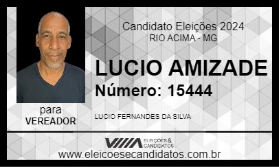 Candidato LUCIO AMIZADE 2024 - RIO ACIMA - Eleições