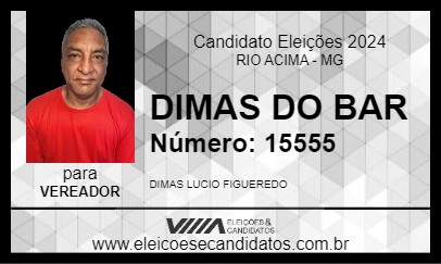 Candidato DIMAS DO BAR 2024 - RIO ACIMA - Eleições