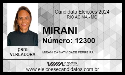 Candidato MIRANI 2024 - RIO ACIMA - Eleições