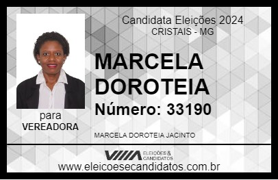 Candidato MARCELA DOROTEIA 2024 - CRISTAIS - Eleições