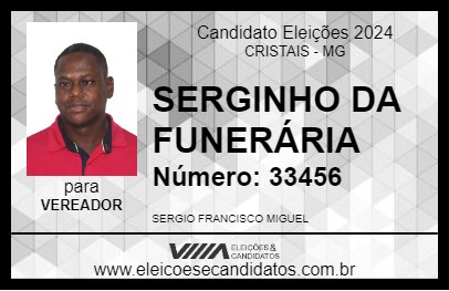 Candidato SERGINHO DA FUNERÁRIA 2024 - CRISTAIS - Eleições