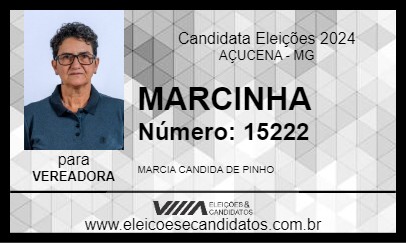 Candidato MARCINHA 2024 - AÇUCENA - Eleições