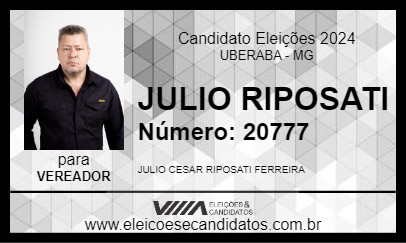 Candidato JULIO RIPOSATI 2024 - UBERABA - Eleições