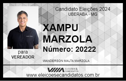 Candidato XAMPU MARZOLA 2024 - UBERABA - Eleições