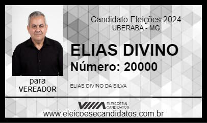 Candidato ELIAS DIVINO 2024 - UBERABA - Eleições