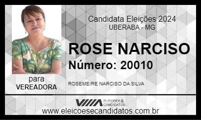 Candidato ROSE NARCISO 2024 - UBERABA - Eleições