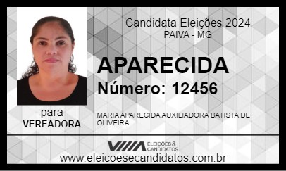 Candidato APARECIDA 2024 - PAIVA - Eleições