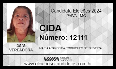 Candidato CIDA 2024 - PAIVA - Eleições