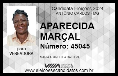 Candidato APARECIDA MARÇAL 2024 - ANTÔNIO CARLOS - Eleições