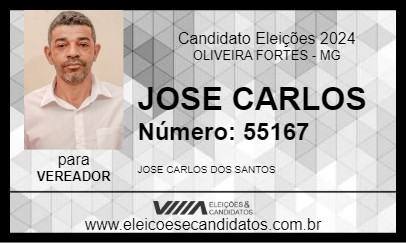 Candidato JOSE CARLOS 2024 - OLIVEIRA FORTES - Eleições