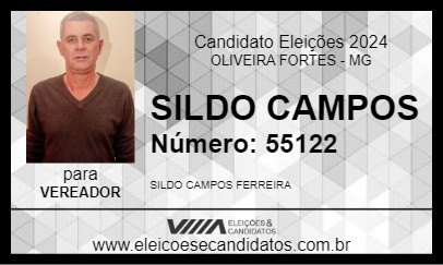 Candidato SILDO CAMPOS 2024 - OLIVEIRA FORTES - Eleições