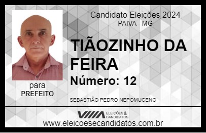 Candidato TIÃOZINHO DA FEIRA 2024 - PAIVA - Eleições