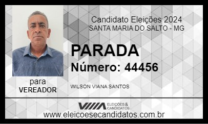 Candidato PARADA 2024 - SANTA MARIA DO SALTO - Eleições