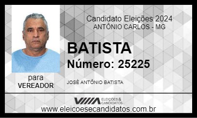 Candidato BATISTA 2024 - ANTÔNIO CARLOS - Eleições