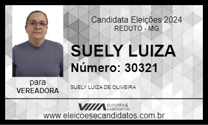 Candidato SUELY LUIZA 2024 - REDUTO - Eleições