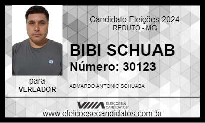 Candidato BIBI SCHUAB 2024 - REDUTO - Eleições